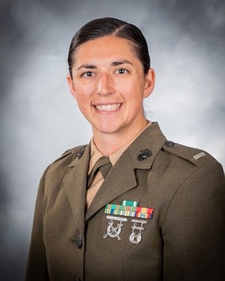 Captain in the United States Marine Corps in dress uniform